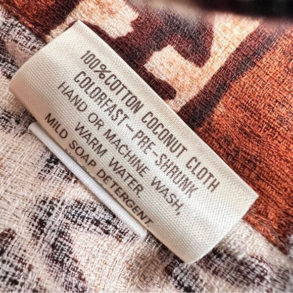 Vintage 1960’s Tiki Tapa Designs Barkcloth Hawaiian Maxi Wrap Skirt - Picture 8 of 13